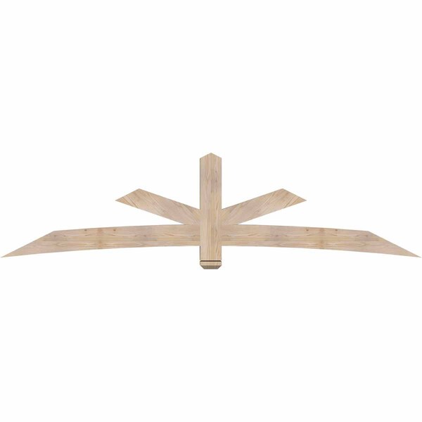 Ekena Millwork Alberta Smooth Timber Gable Bracket, Douglas Fir, 108"W x 27"H x 5 1/2"D x 5 1/2"F, 6/12 Pitch GBW108X27X0606ALB00SDF - main
